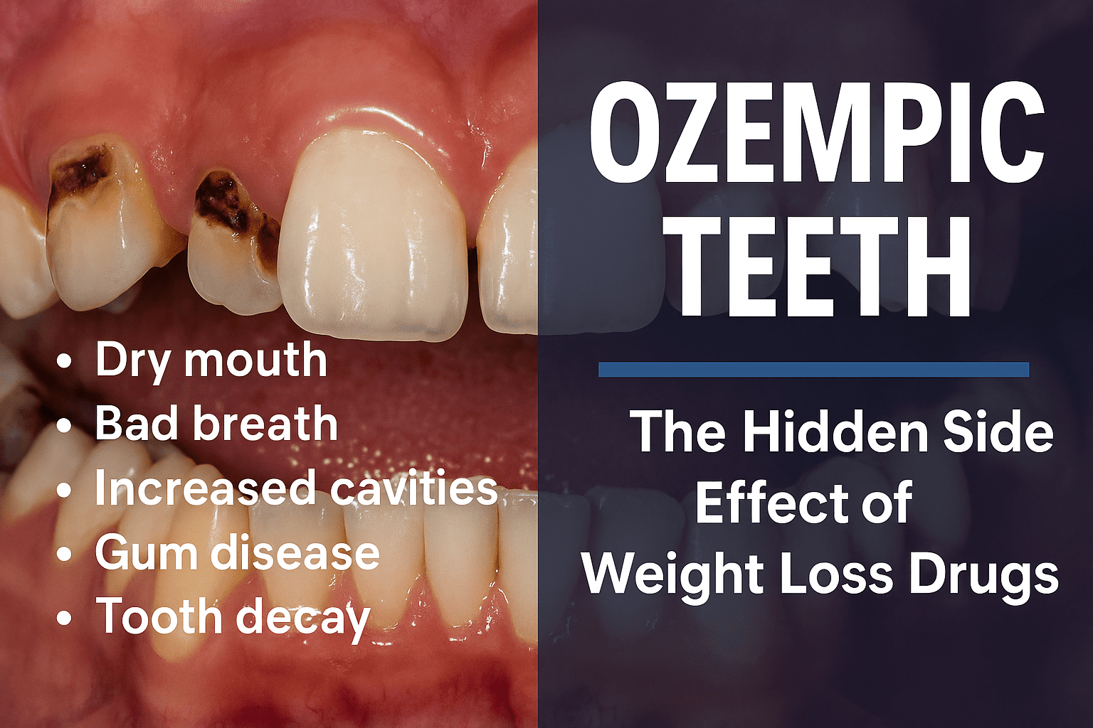 Ozempic Teeth: The Hidden Side Effect of Popular Weight Loss Drugs