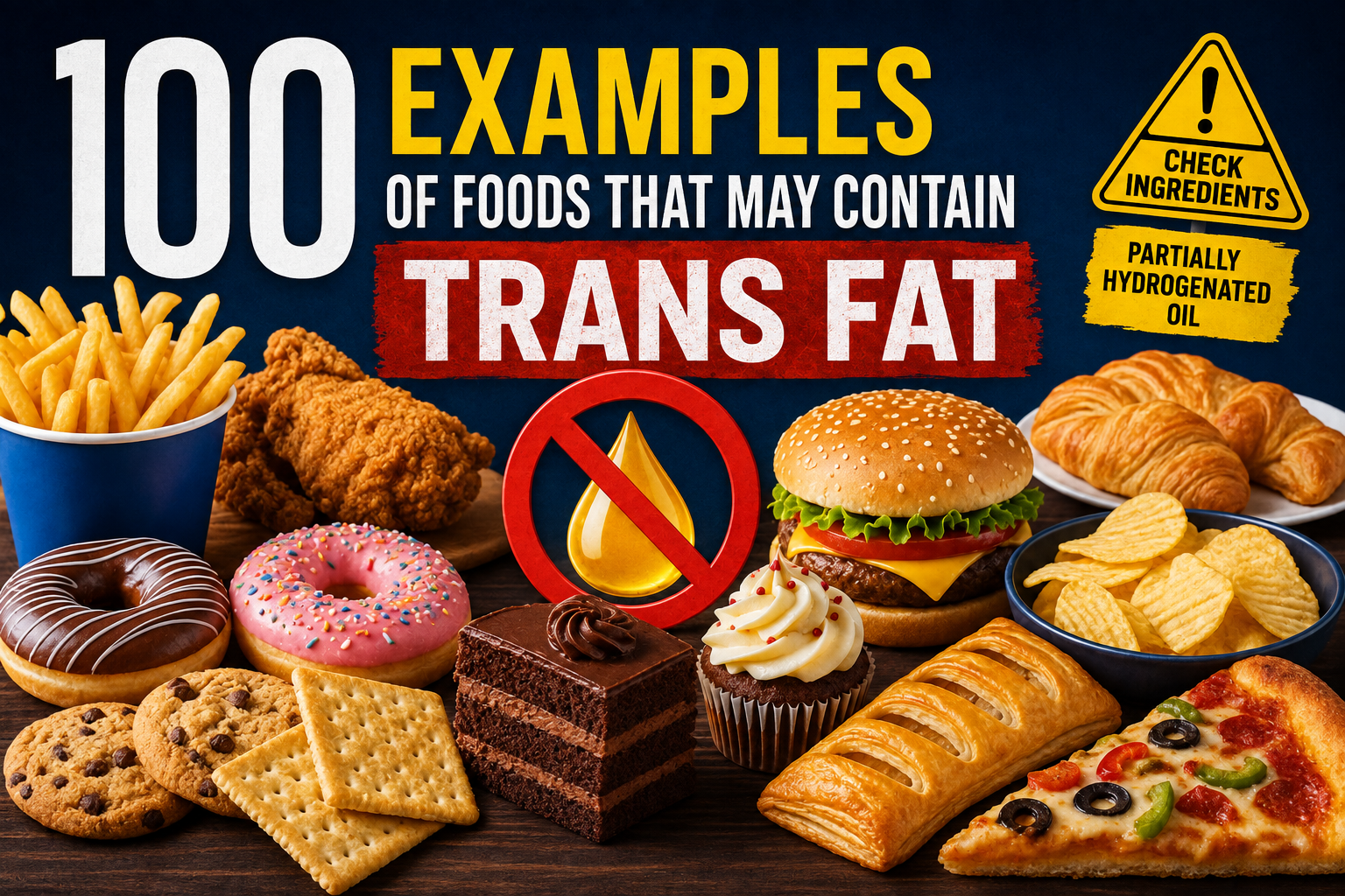 100 Examples of Foods That May Contain Trans Fat